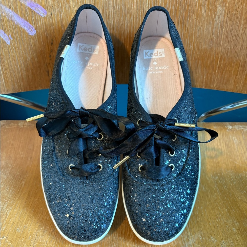 Keds Kate Spade Women's Sparkling Black Sneakers